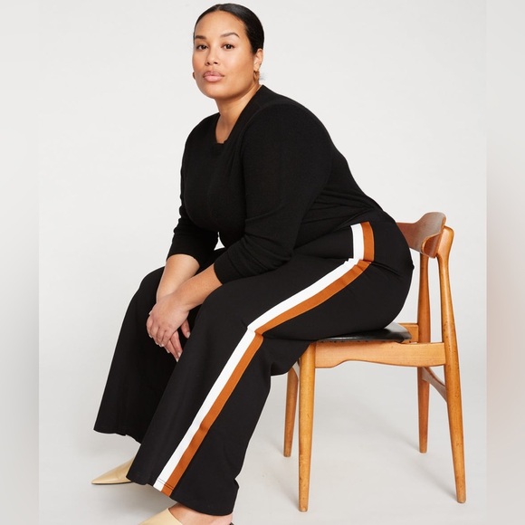 Universal Standard | Black Pants with Side Stripes 2XL Ponte - Picture 3 of 11